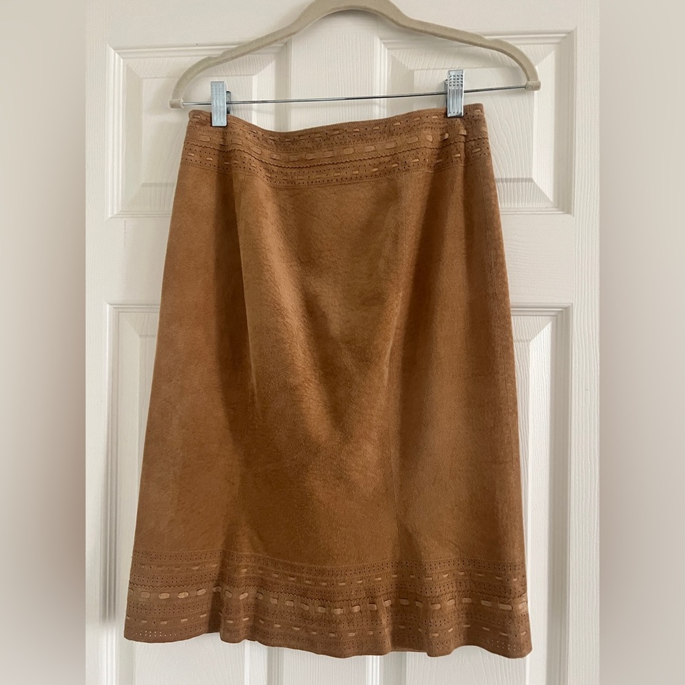 Oscar de la Renta Brown pencil skirt